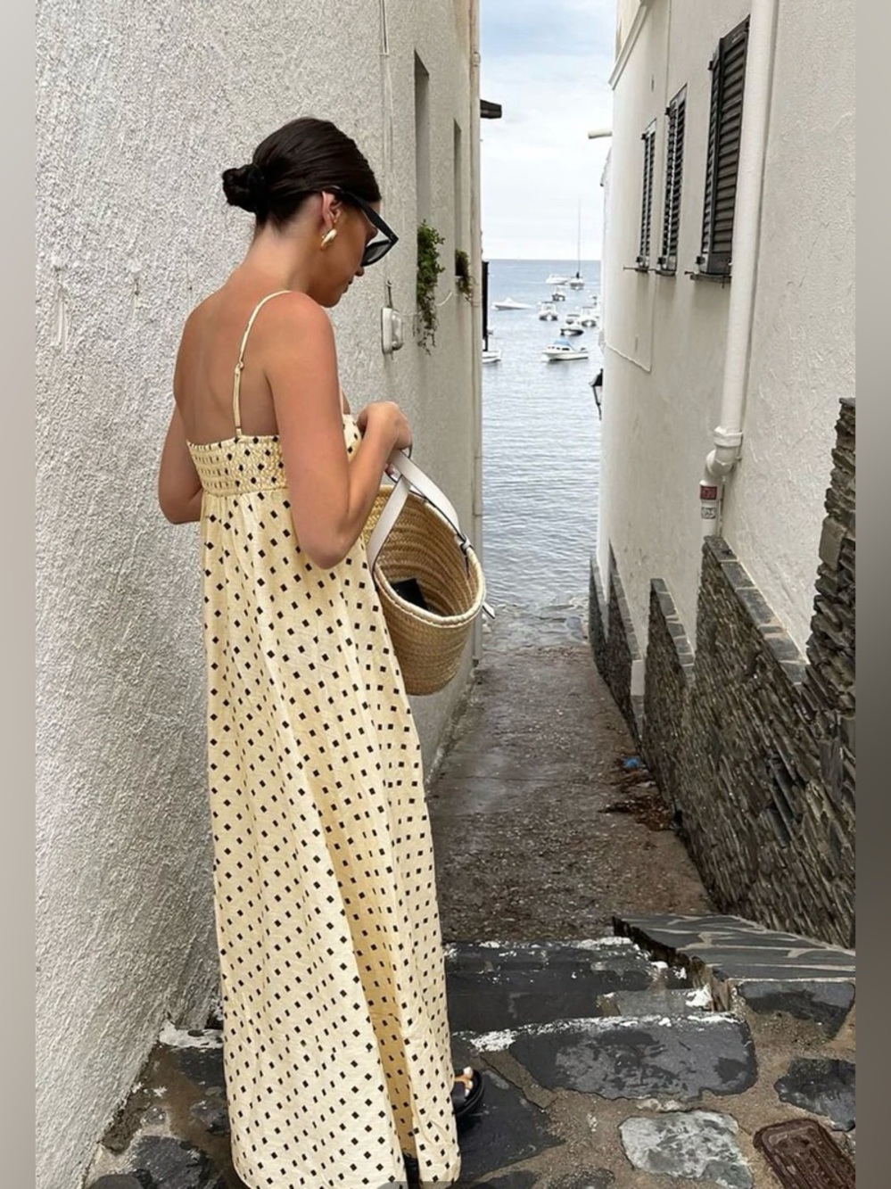 Commense Printed Adjustable Spaghetti Strap Long Maxi Dress. Size Small - Picture 3 of 12